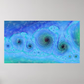 Ocean Dream Geo Fractal Poster (Voorkant)