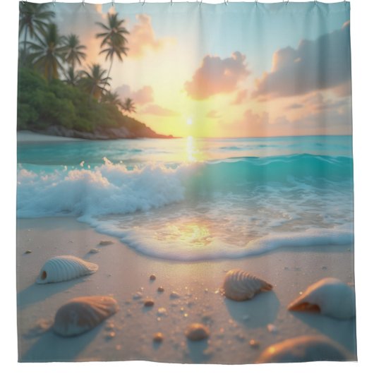 Ocean Dream Serenity Shower Curtain Douchegordijn (Voorkant)