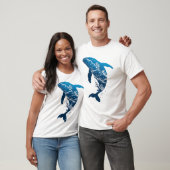 Ocean Dream Whale Illustratie T-shirt (Unisex)