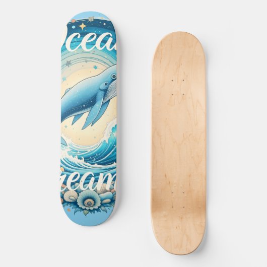 Ocean Dreamer Persoonlijk Skateboard (Voorkant)