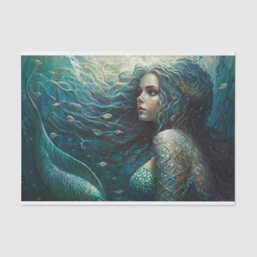 Ocean Dreaming Mermaid Tissuepapier (Voorkant)
