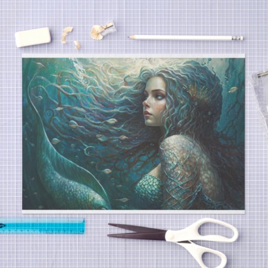 Ocean Dreaming Mermaid Tissuepapier (Craft)