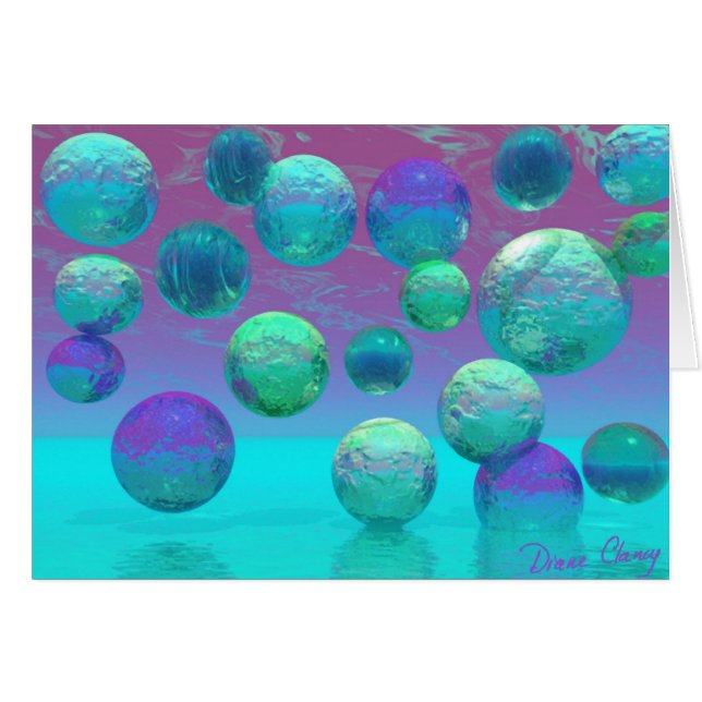 Ocean Dreams - Aqua en Violet Ocean Fantasy (Voorkant Horizontaal)