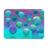 Ocean Dreams - Aqua en Violet Ocean Fantasy Magneet (Horizontaal)