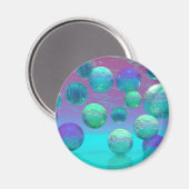 Ocean Dreams - Aqua en Violet Ocean Fantasy Magneet (Voorkant / Achterkant)