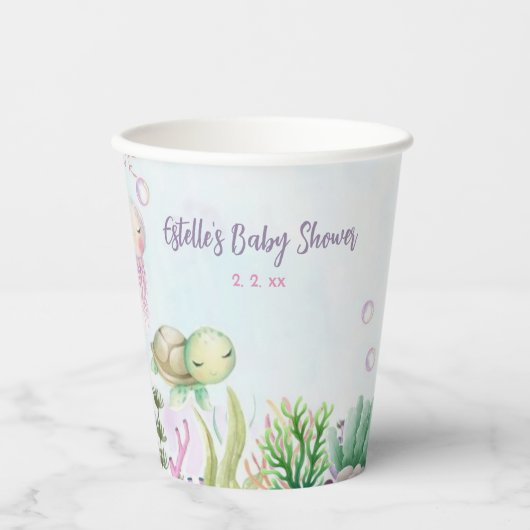 Ocean Dreams Baby shower Cups Papieren Bekers (Voorkant)