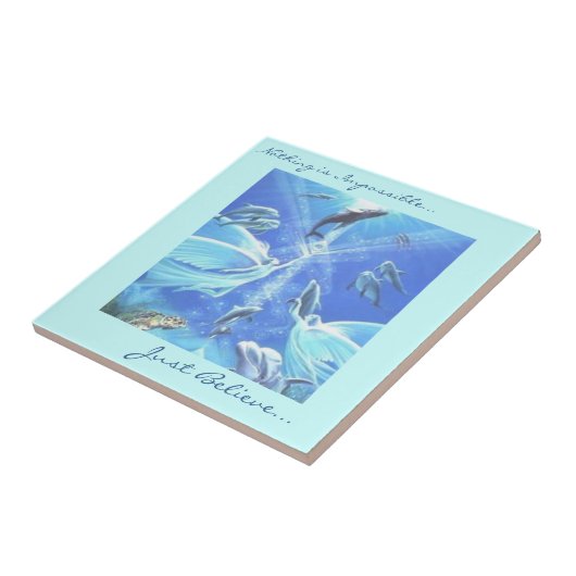 Ocean Dreams Tile Tegeltje (Zijkant)