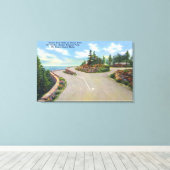 Ocean Drive Double Deck Road Uitzicht Canvas Afdruk (Insitu (Houten vloer))