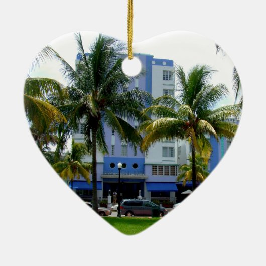 Ocean Drive Keramisch Ornament (Achterkant)