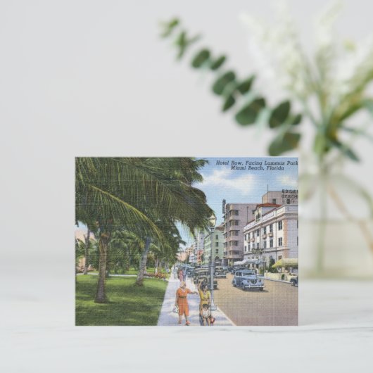 Ocean Drive, Miami Beach  Briefkaart (Staand voorkant)