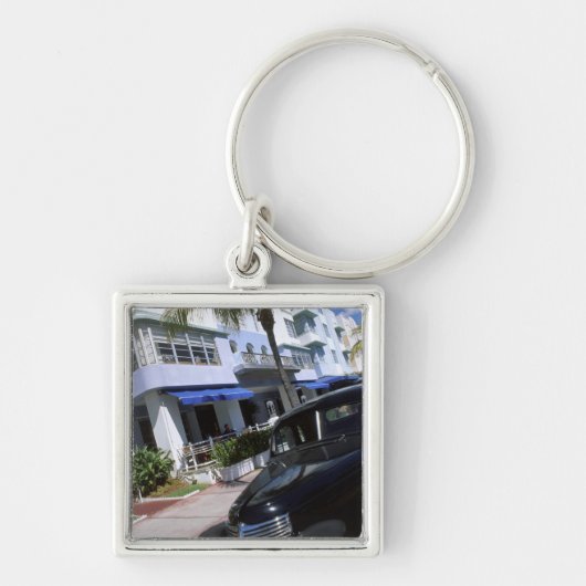 Ocean Drive, Miami Beach Florida Sleutelhanger (Voorkant)