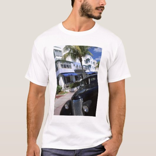 Ocean Drive, Miami Beach Florida T-shirt (Voorkant)