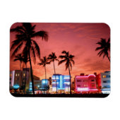 Ocean Drive Miami Beach Skyline magneet (Horizontaal)