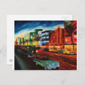 Ocean Drive Miami met Mint Cadillac Briefkaart (Voorkant / Achterkant)