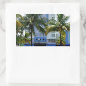 Ocean Drive Rechthoekige Sticker (Tas)