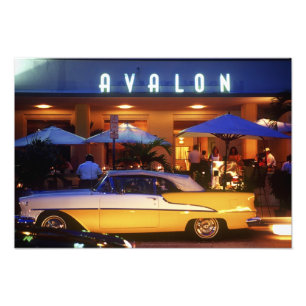 Ocean Drive, South Beach, Miami Beach, 2 Foto Afdruk