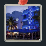 Ocean Drive, South Beach, Miami Beach, 2 Metalen Ornament<br><div class="desc">Ocean Drive,  South Beach,  Miami Beach,  Florida,  Verenigde Staten � Greg Johnston/DanitaDelimont.com</div>