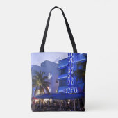 Ocean Drive, South Beach, Miami Beach 2 Tote Bag (Achterkant)