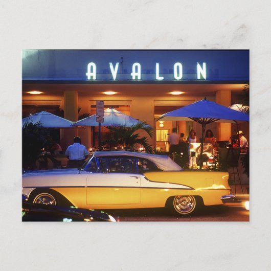 Ocean Drive, South Beach, Miami Beach, Briefkaart (Voorkant)