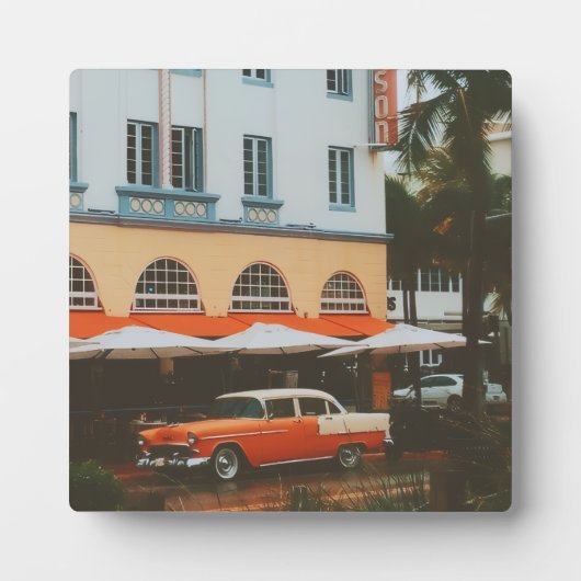 Ocean Drive, South Beach, Miami Fotoplaat (Voorkant)