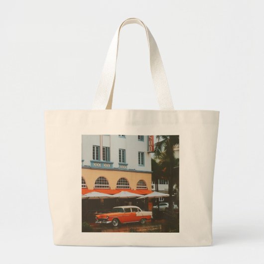 Ocean Drive, South Beach, Miami Grote Tote Bag (Voorkant)