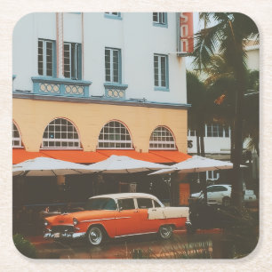 Ocean Drive, South Beach, Miami Kartonnen Onderzetters