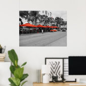 Ocean Drive South Beach Miami Oldtimers Poster (Thuiskantoor)