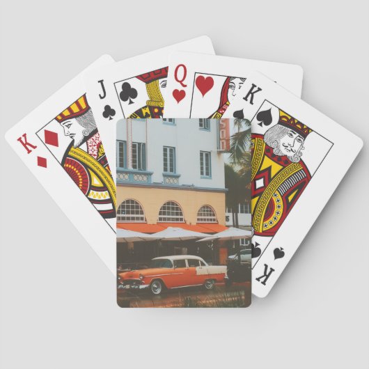 Ocean Drive, South Beach, Miami Pokerkaarten (Achterkant)