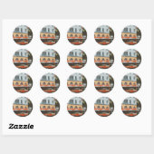 Ocean Drive, South Beach, Miami Ronde Sticker (Vel)