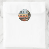 Ocean Drive, South Beach, Miami Ronde Sticker (Tas)