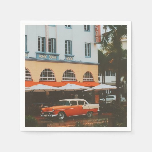 Ocean Drive, South Beach, Miami Servet (Voorkant)