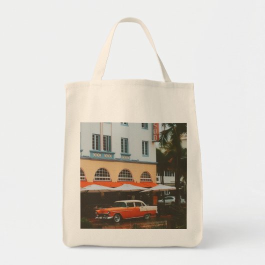 Ocean Drive, South Beach, Miami Tote Bag (Voorkant)
