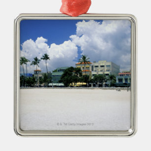 Ocean Drive, South Miam Beach, Miami - Florida Metalen Ornament
