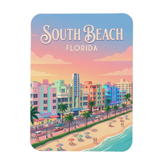 Ocean Drive USA is already in het Engels. Een moge Magneet (Verticaal)