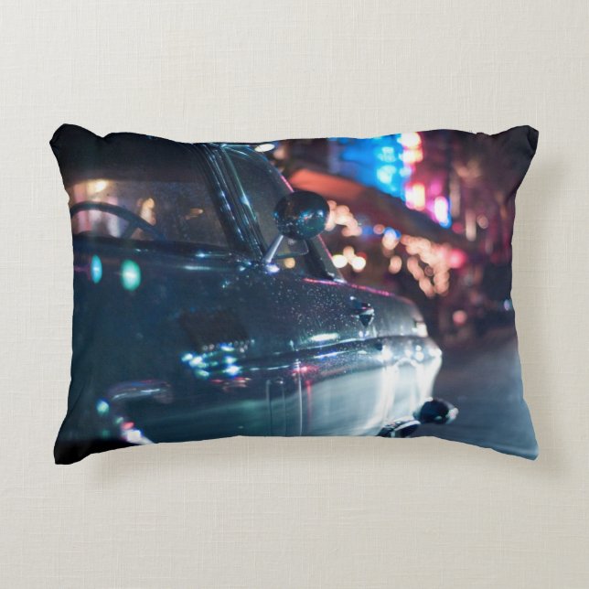 Ocean Drive vintage-wagen Accent Kussen (Voorkant)