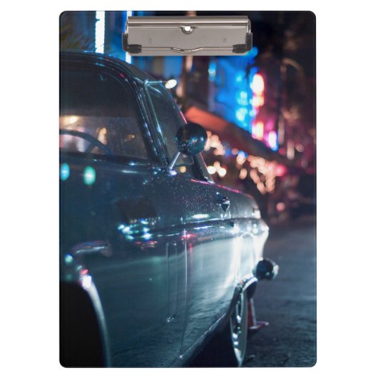 Ocean Drive vintage-wagen Klembord (Voorkant)