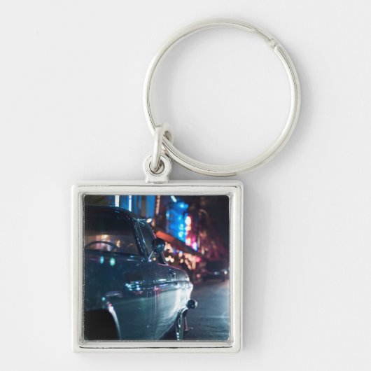 Ocean Drive vintage-wagen Sleutelhanger (Voorkant)