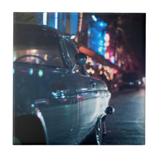 Ocean Drive vintage-wagen Tegeltje