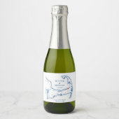 Ocean Edge Brewster bruiloft mini-fles Sparkling Wijnetiket (Voorkant)