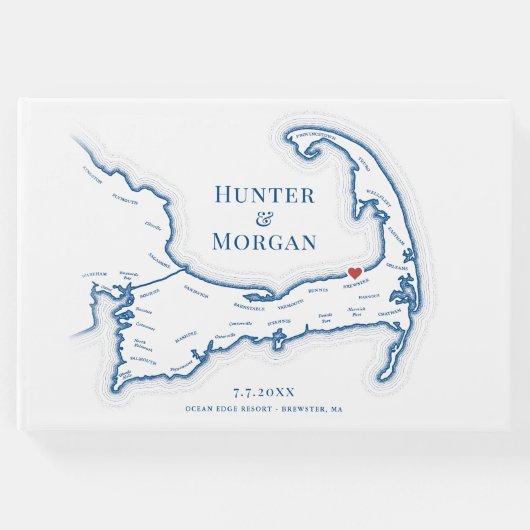 Ocean Edge Resort Cape Cod Elegante bruiloft Gastenboek (Voorkant)