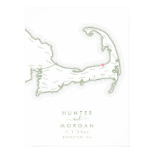 Ocean Edge Resort Wedding Sage Guest Book Poster