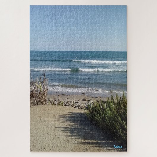 Ocean en Beach uitnodigen... Legpuzzel (Verticaal)