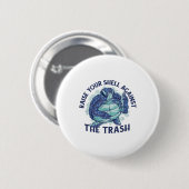 Ocean Environmental Protection Schildpad _1 Ronde Button 5,7 Cm (Voorkant /achterkant)