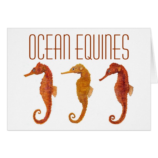 Ocean Equines Card (Voorkant Horizontaal)