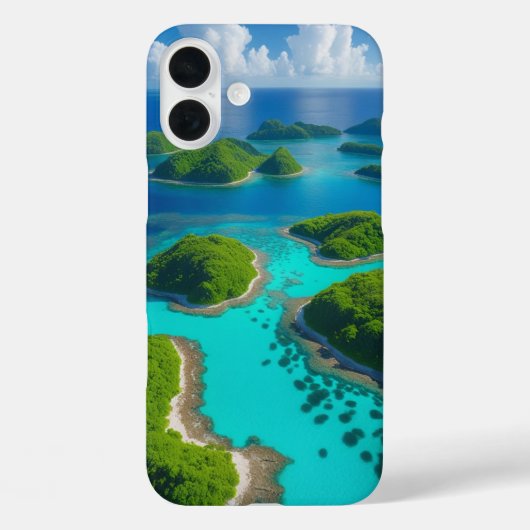 Ocean Escape: Aerial Island Paradise Case-Mate iPhone Case (Achterkant)