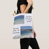 Ocean Escape - Motivatie strand Canvas tas (Dichtbij)