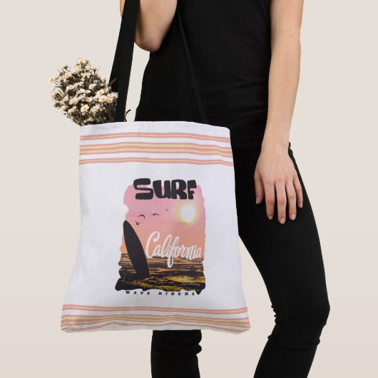 Ocean Escape: Sunset Serenity Tote Bag (Dichtbij)