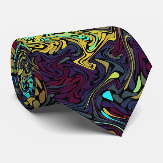 Ocean Exploration Fractal Stropdas (Opgerold)