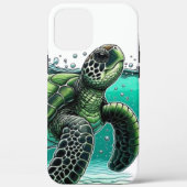 🌊 Ocean Explorer Sea Turtle 🐢 Case-Mate iPhone Case (Achterkant)