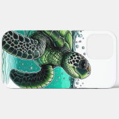 🌊 Ocean Explorer Sea Turtle 🐢 Case-Mate iPhone Case (Achterkant (horizontaal))